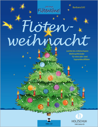 Flötenweihnacht, für 1-2 Sopranblockflöten, m. Audio-CD