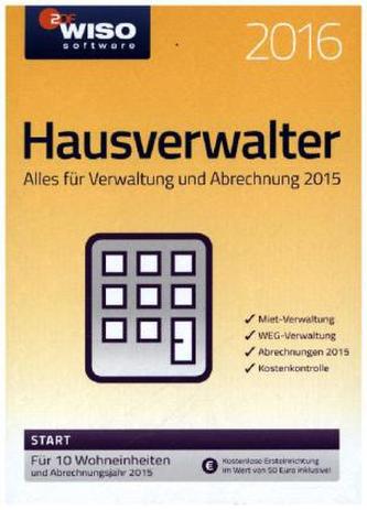 WISO Hausverwalter 2016 Start, CD-ROM