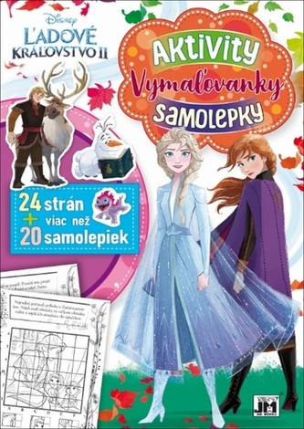 Aktivity - Vymaľovanky - Samolepky Ľadové kráľovstvo II