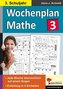 Wochenplan Mathe, 3. Schuljahr