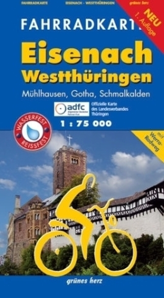 Fahrradkarte Eisenach, Westthüringen