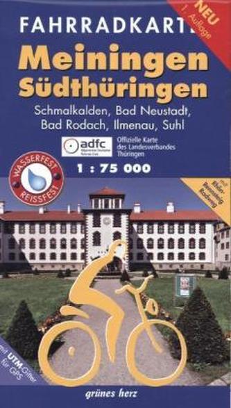 Fahrradkarte Meiningen, Südthüringen