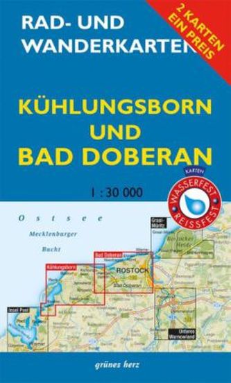 Rad- und Wanderkarten-Set: Kühlungsborn und Bad Doberan, 2 Bl.