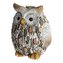 Zahradní okrasná sovička s kamínky (polyresin)