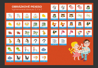 Pexeso Vyjmenovaná slova S + V + Z