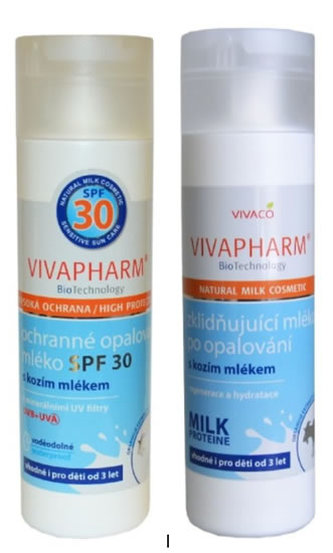 Vivaco opalovací sada SPF 30 - Mléko na opalování + mléko po opalování