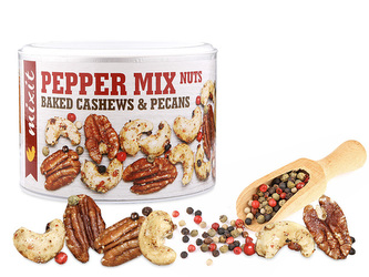 Mixit - Oříšky z pece - čtyři druhy pepře 150 g Mixit - Oříšky z pece - čtyři druhy pepře 150 g