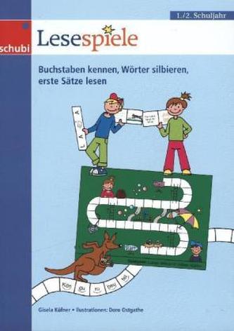 Lesespiele 1./2. Schuljahr - Buchstaben kennen, Wörter silbieren, erste Sätze lesen