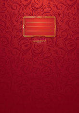 Sešit Premium červené ornamenty A4