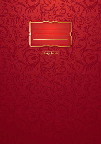 Sešit Premium červené ornamenty A4