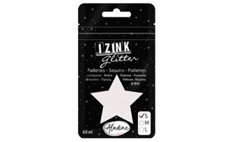 IZINK GLITTER třpytky velikost S 60 ml - perleťová