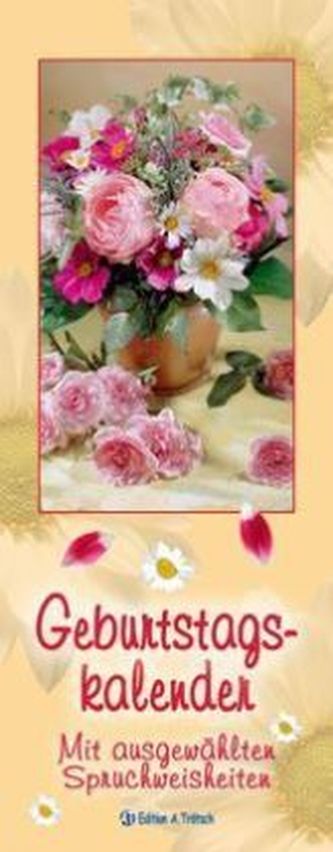 Geburtstagskalender, Streifenformat