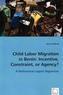 Child Labor Migration in Benin: Incentive, Constraint, orAgency?