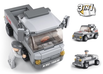 Sluban Army 9into1 M38-B0537E Transportní vůz  3v1