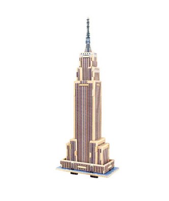 RoboTime Dřevěná skládačka malý Empire State Building