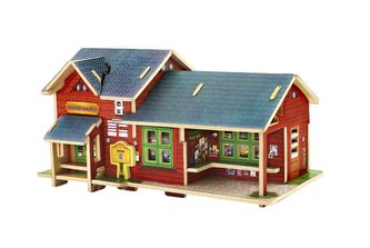 RoboTime Dřevěná skládačka Norský obchod