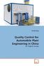 Quality Control for Automobile Plant Engineering in China