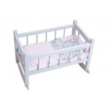 Petitcollin Kolébka šedá pro panenku 40 cm
