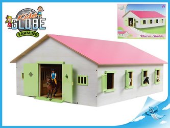 Dřevěná stáj pro koně 1:24