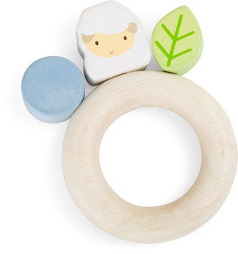 Small Foot Dřevěné kousátko ovečka