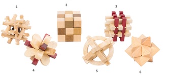 Small Foot Dřevěný hlavolam 1ks číslo 6