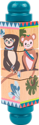 Small Foot Dřevěný kostkový hlavolam Jungle