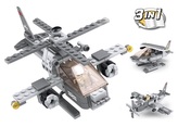 Sluban Army 9into1 M38-B0537G Útočná helikoptéra 3v1