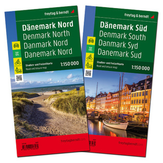 Freytag & Berndt Auto + Freizeitkarte Dänemark, Autokarte 1:150.000