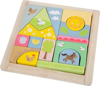 Small Foot vkládací puzzle farma