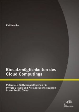 Einsatzmöglichkeiten des Cloud Computings: Potentiale, Softwareplattformen für Private Clouds und Kollaborationslösungen in der