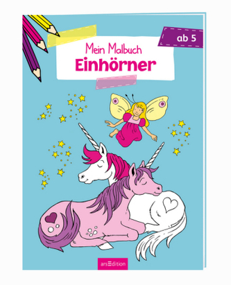 Malbuch ab 5 Einhörner