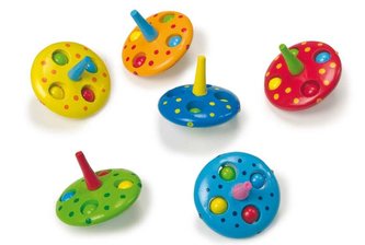 Small Foot Sada dřevěná káča,  mix barev,  cena za 1 ks