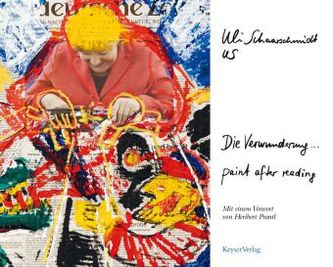 Die Verwunderung des Betrachters beim Zeitung lesen