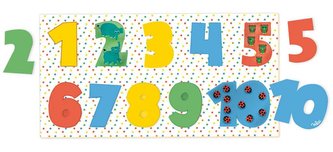 Vilac Dřevěné vkládací puzzle čísla