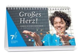 7 Wochen ohne - Großes Herz!, Tagestischkalender 2016
