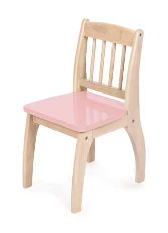 Tidlo Dřevěná židlička Junior růžová