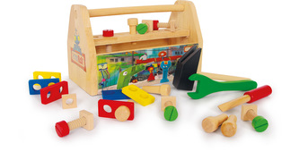 Small Foot Dřevěný pracovní box s nářadím