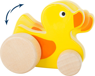 Small Foot Dřevěná kačenka na kolečkách