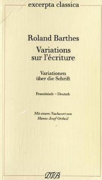 Variations sur l' ecriture