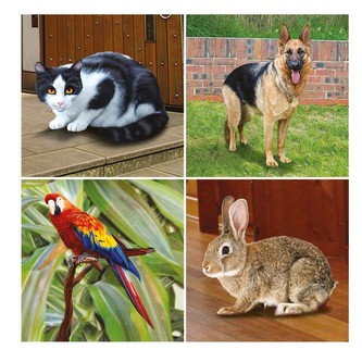 Bino Edukativní hra puzzle domácí mazlíčci