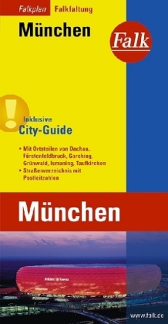 Falk Falkplan Falkfaltung München mit Ortsteilen von Dachau, Fürstenfeldbruck
