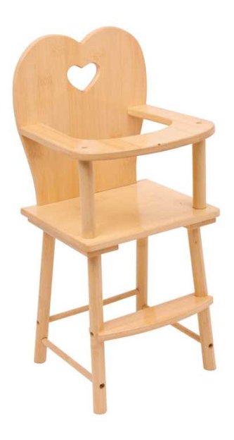 Small Foot Dřevěná židlička pro panenky přírodní