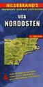 Hildebrand's Urlaubskarte USA Nordosten. USA Northeast. Etats-Unis Nord-Est