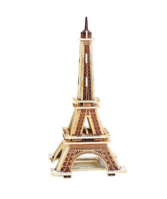 RoboTime Dřevěná skládačka malá Eifellova věž