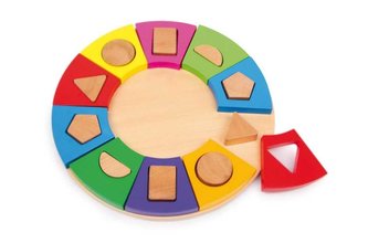 Small Foot Dřevěné puzzle třídění tvarů