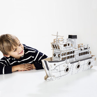 TO DO kartonová 3D skládačka Parník