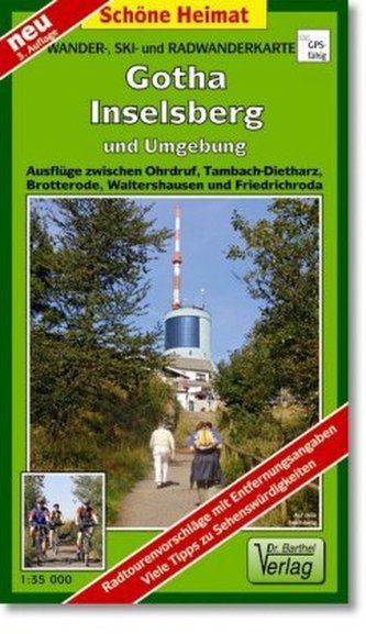 Doktor Barthel Karte Gotha, Inselsberg und Umgebung