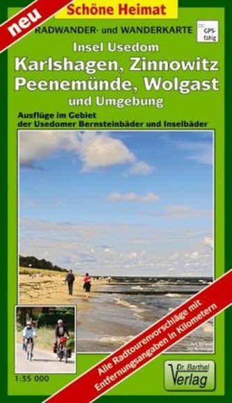 Doktor Barthel Karte Insel Usedom, Wolgast, Karlshagen, Zinnowitz und Umgebung