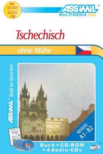 Assimil Tschechisch ohne Mühe, Lehrbuch, 4 Audio-CDs u. 1 CD-ROM