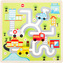 Small Foot Dřevěné posuvné puzzle Město